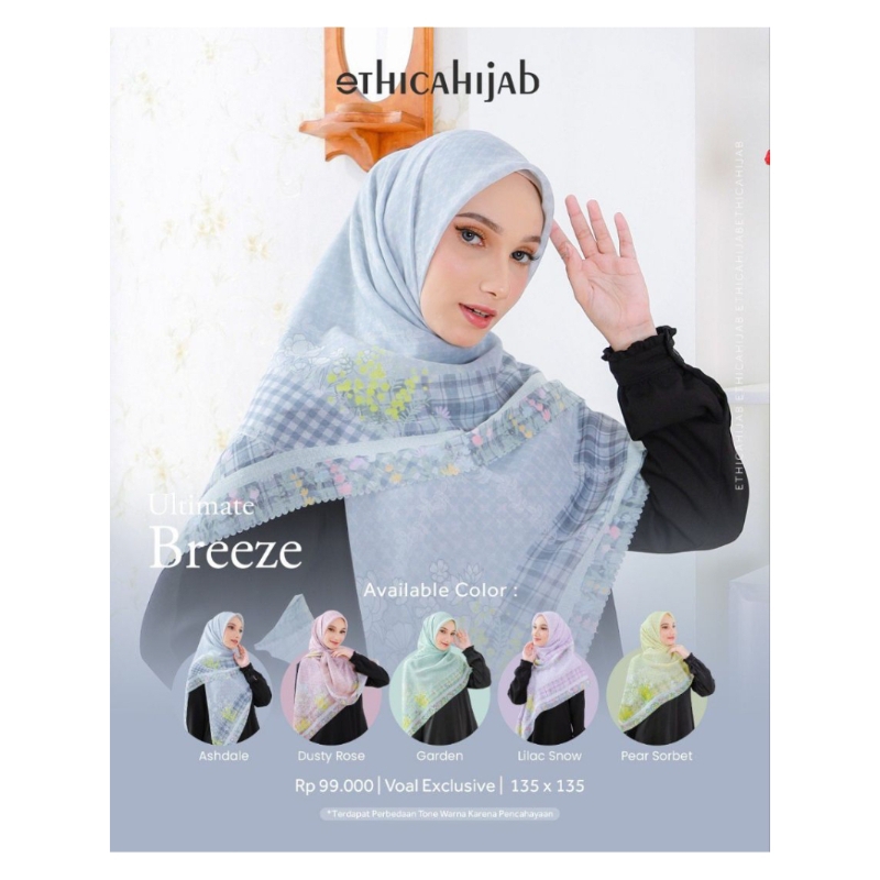 Hijab Segi Empat Ultimate Breeze by Ethica Official / Hijab Ethica / Hijab Segi Empat Ethica