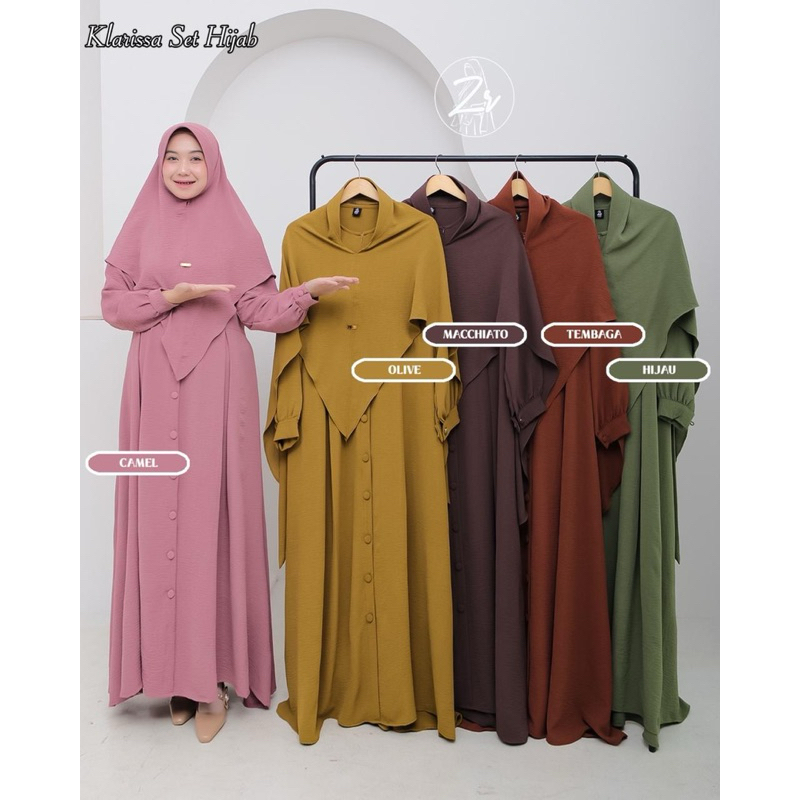 GAMIS SET KLARISSA BY ZR/ GAMIS SET CRINKLE/ GAMIS TERBARU SET