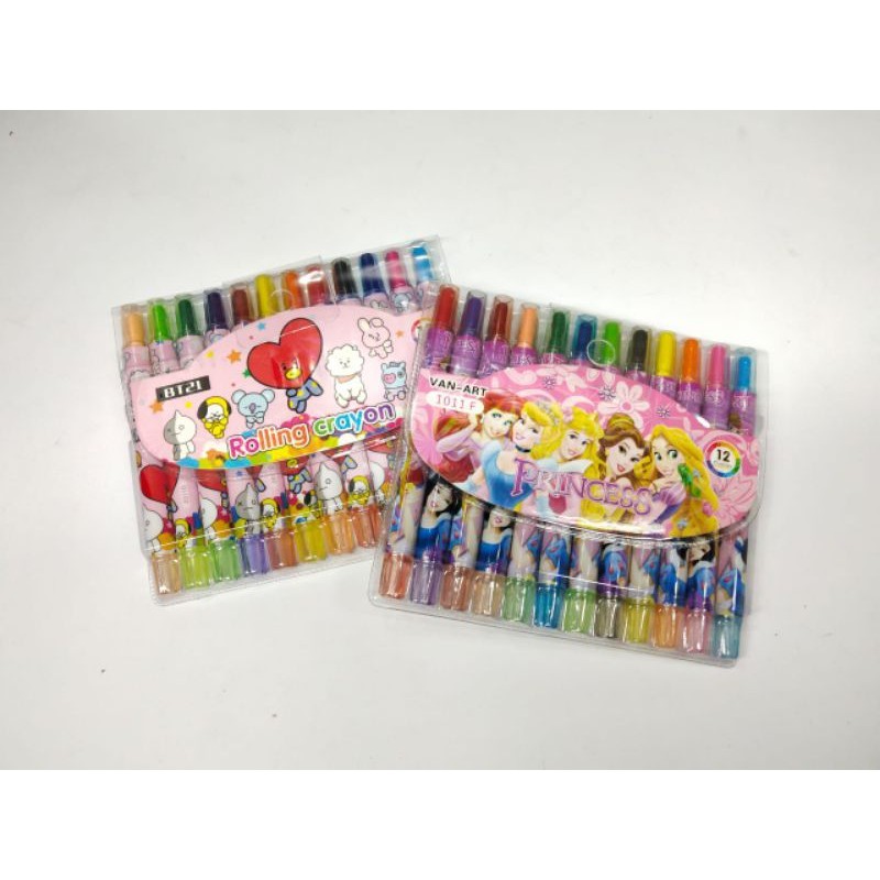 

Crayon Putar Murah BT21 Isi 12 Warna