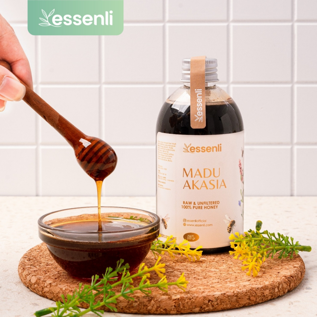 ESSENLI Madu Akasia Murni Asli Raw Honey