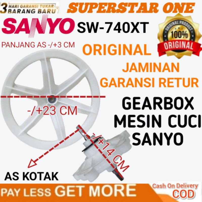 GEARBOX MESIN CUCI SANYO SW-740XT GEARBOX AS KOTAK