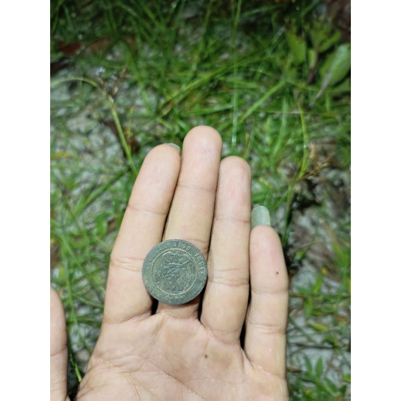 koin kuno Netherland indie tahun 1856