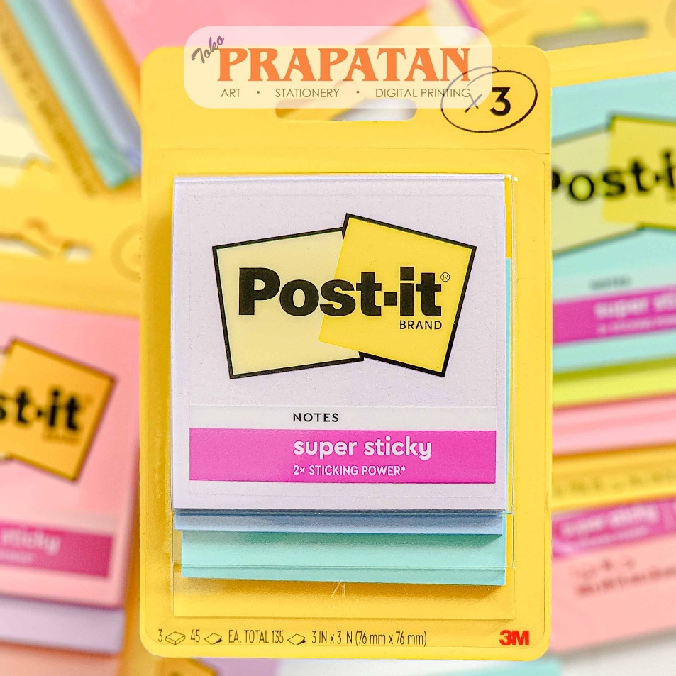 

Grosir Terpopuler Post It 3M 3321 Sticky Note 76x76mm Notes Memo Tempel
