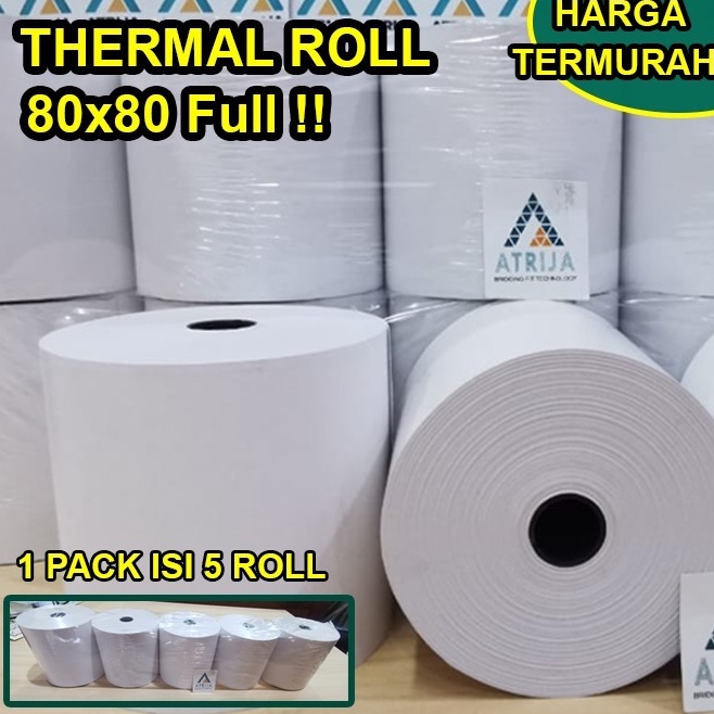 

Top Grade MURAH EKONOMIS Kertas Struk Kasir 8x8 Kertas Thermal 8 x 8 Full