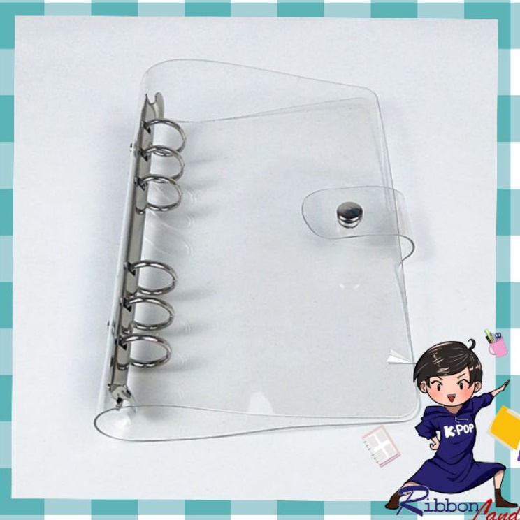 

Serba Update A6 Cover Binder Notebook Diary Premium PVC Transparan Tebal 6 Ring