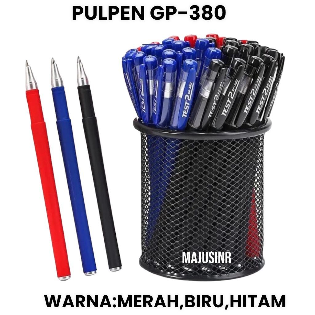 

1PCS Pulpen Gel TEST2-GP380 Ink 0.5mm Standar Pulpen Alat Tulis Stationary Kantor Sekolah Pena Pen Tinta Cair Murah
