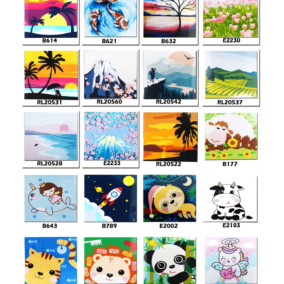 

Dijamin Ori METH CUTE VIEW PEMANDANGAN PANTAI GUNUNG INDAH BABY ANIMAL KARAKTER ROCKET FISH PAINT BY NUMBER PAINTING DIY COLORING KIDS MELUKIS KANVAS ANAK LENGKAP