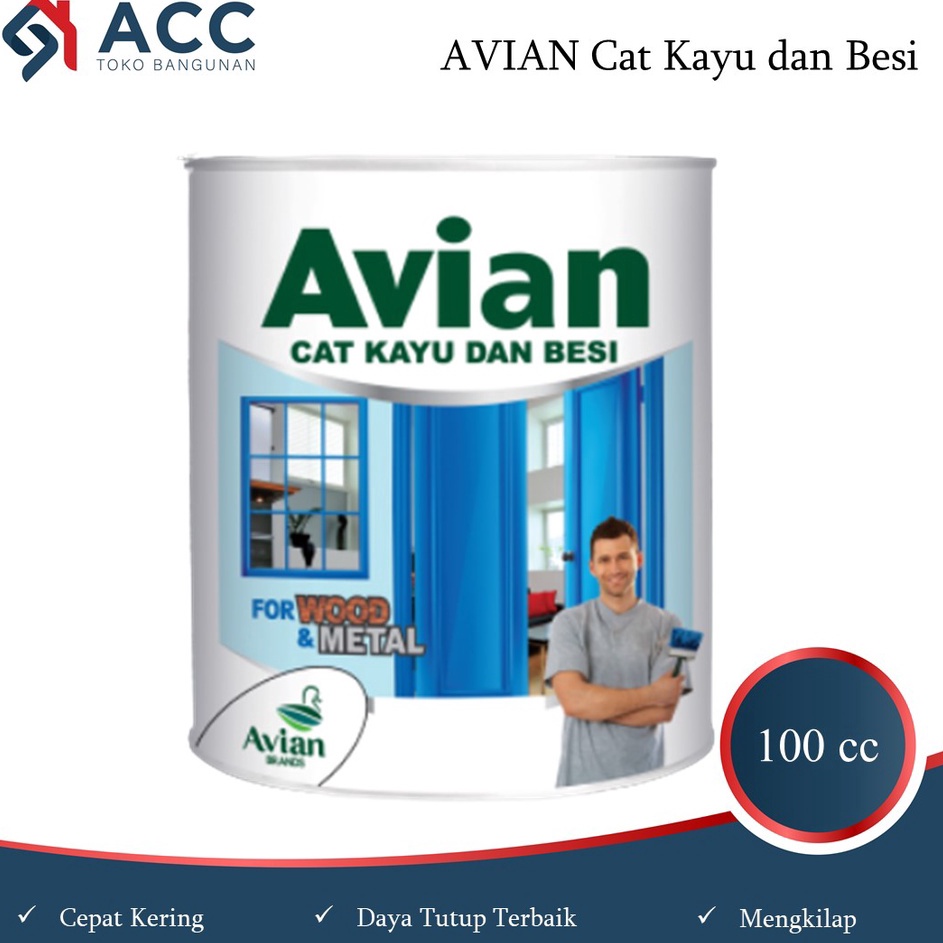 Harga Terjamin  Avian Cat Minyak Kayu  Besi KECIL 1 cc  Cat Pagar Rumah