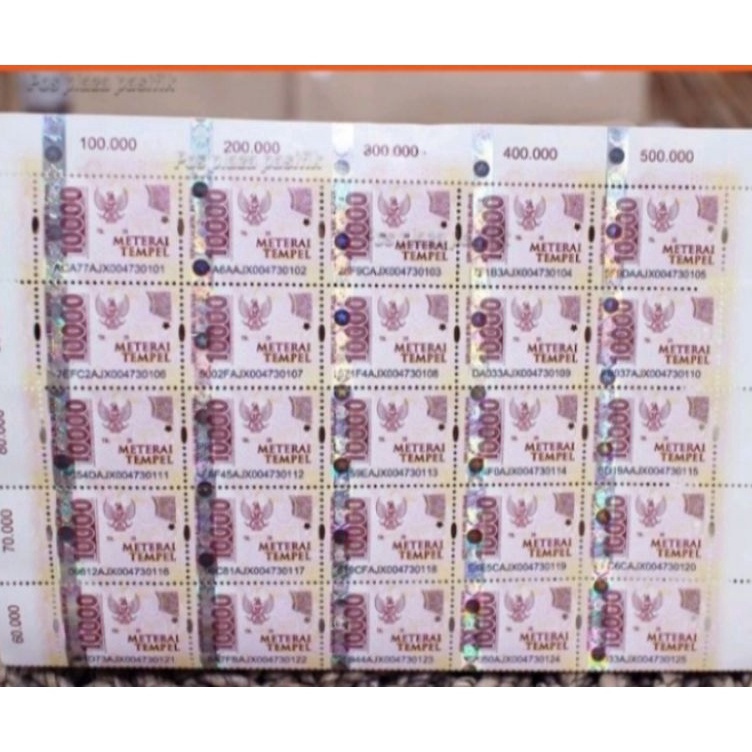 

Lebih Meriah Materai 1 Pos Indonesia Original