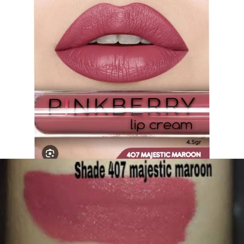 Pink Berry Lip Cream 407 Majestic Maroon
