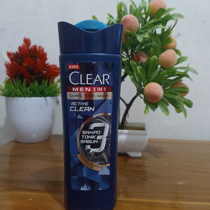 TERBARU Clear Men 3in1 active clean 16ml