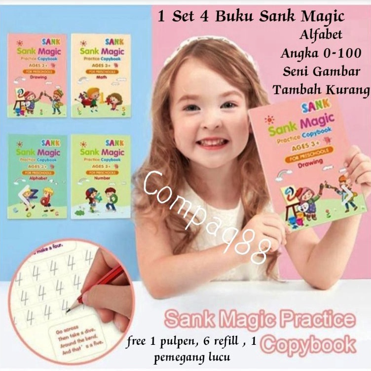 

Super Testimoni Sank Magic Book Pratice Book Buku Anak Belajar Menulis Buku Panduan Magic 3D