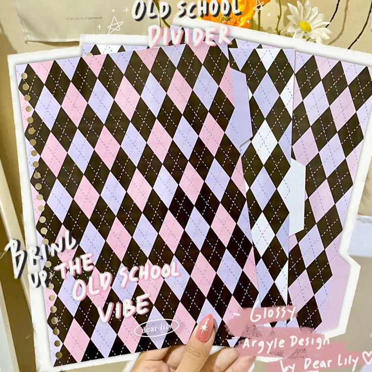 

Kejutan Minggu Ini Pembatas Binder B5 A5 A6 A7 Aesthetic Old School Vintage Divider Argyle Pattern Design Divider Retro Look Old School Vibe Binder Binder Lucu Retro Vintage Binder Aestetik Planner Design Aesthetic