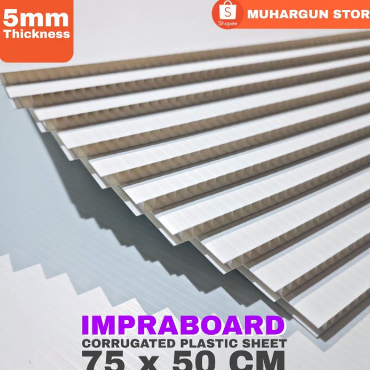 

Hemat Biaya Infraboard Impraboard 5mm 75x5 cm 75 x 5 cm 5x75 cm PP Board Art Board Karton Plastik Imfraboard