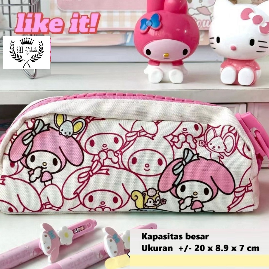 

Diskon Terunik Tempat Pensil Kotak pensil Softcase kanvas Sanrio My melody resleting besar