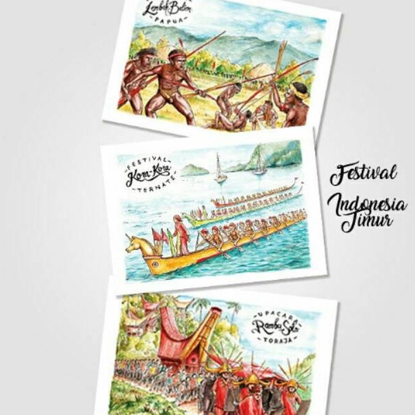 

Ready Ekonomis Kartu pos Postcard East Indonesian Festival
