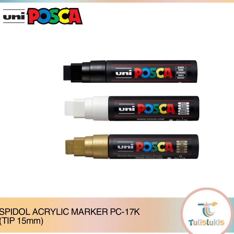 

KODE I18A Spidol Uni Posca Marker PC 17k lebar 15mm