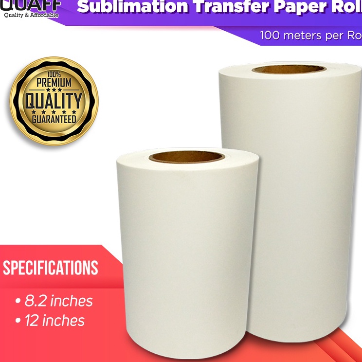 

Murah Gembira Kertas Roll Sublime Paper 1GSM 21M1MQUAFF Sublimation Transfer Paper Roll