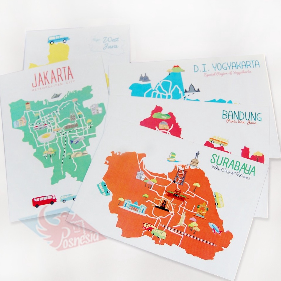 

Produk Ngetrends Kartu Pos City Map Postcard