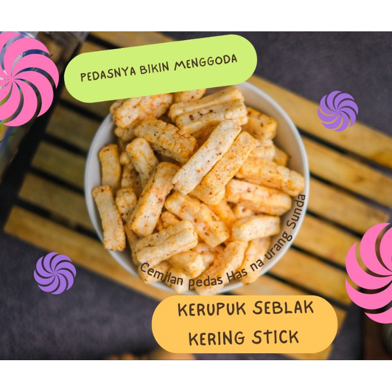 

SEBLAK KERUPUK STICK (PEDAS, GURIH).