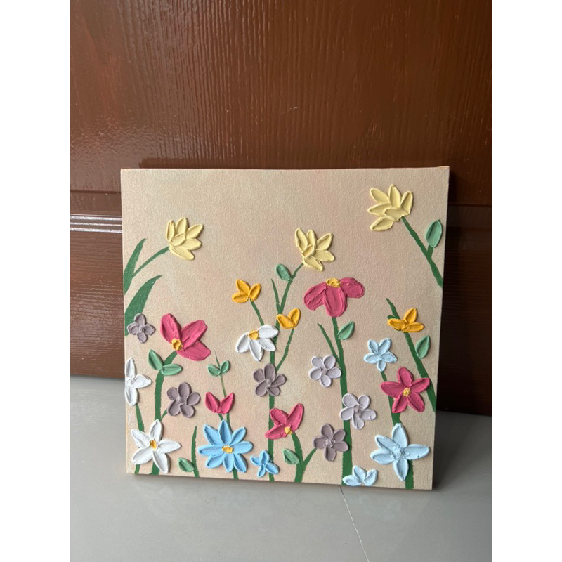 Texture Art Painting Canvas | pajangan aesthetic | dekorasi ruangan