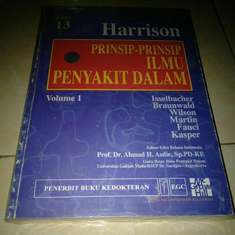Buku prinsip-prinsip ilmu penyakit dalam harrison edisi 13 volume 1