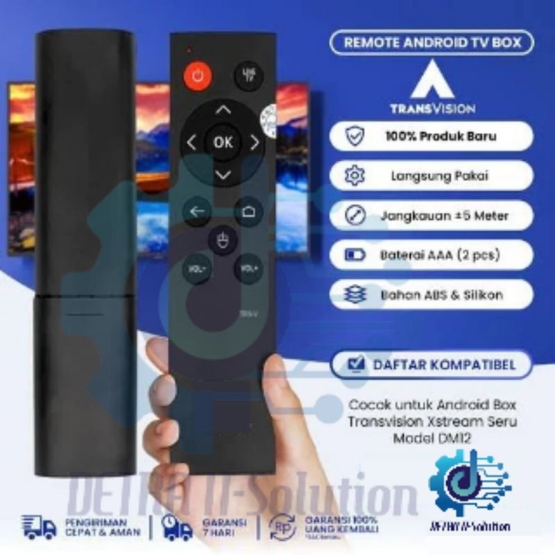 Remot Remote Android TV Box Smart TRANSVISION TRANVISION XSTREAM SERU