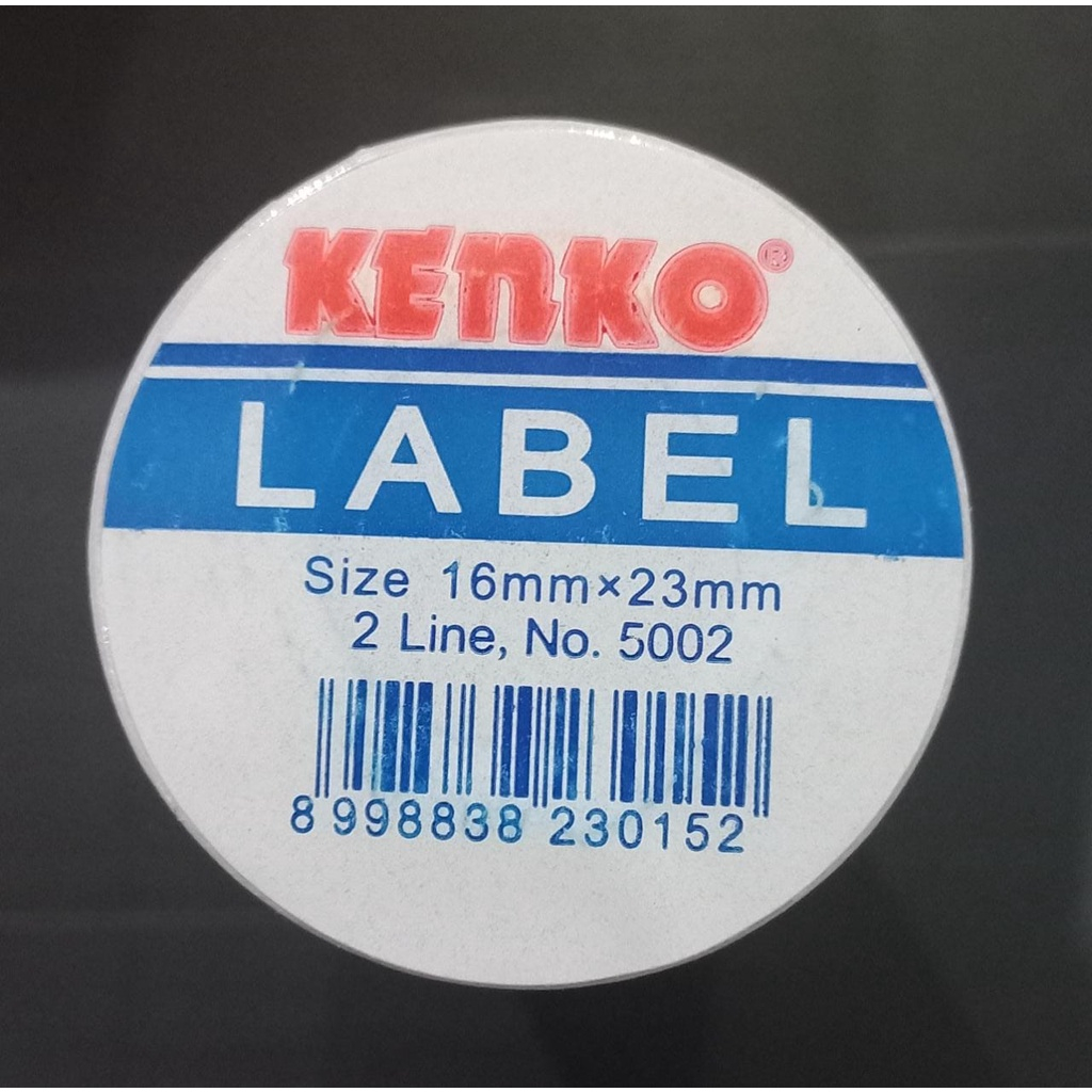 

Kertas Label Harga KENKO 2 Baris No.5002 / Labeller Price 2 Baris / Label Size 16mm x 23mm / kenko