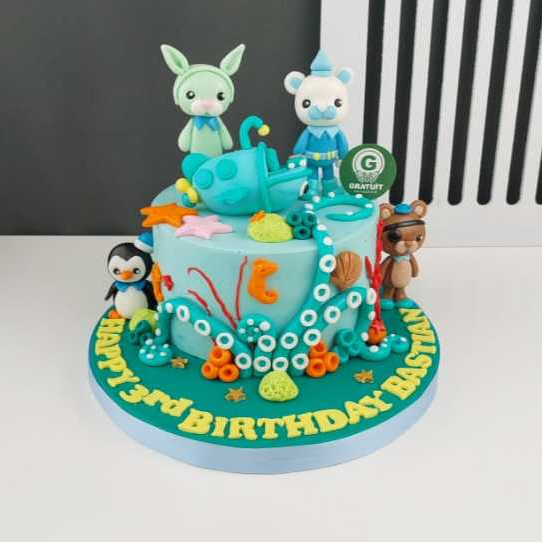 

OCTONAUTS UK 15CM/KUE ULANG TAHUN