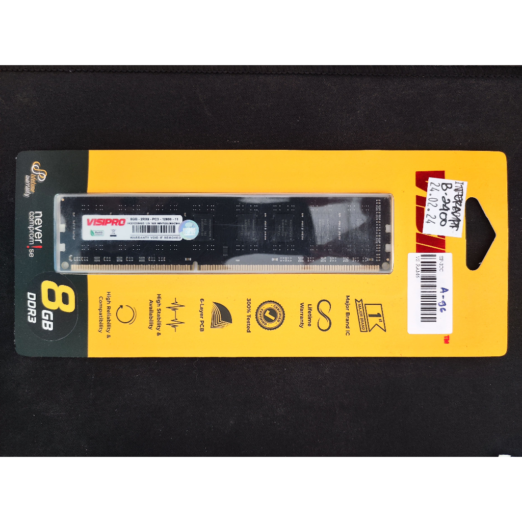 Ram PC Visipro DDR3 12800 8GB