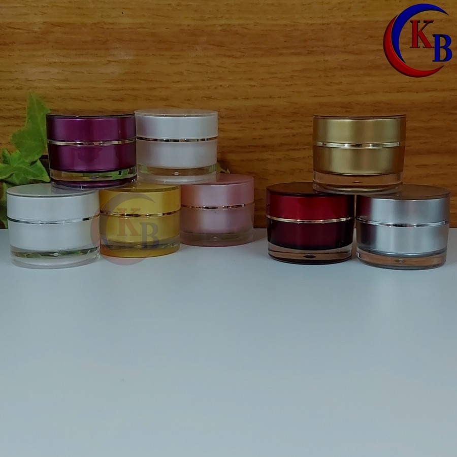 POT ACRYLIC 10 GR JAR ROUND / POT CREAM KOSMETIK 10GR