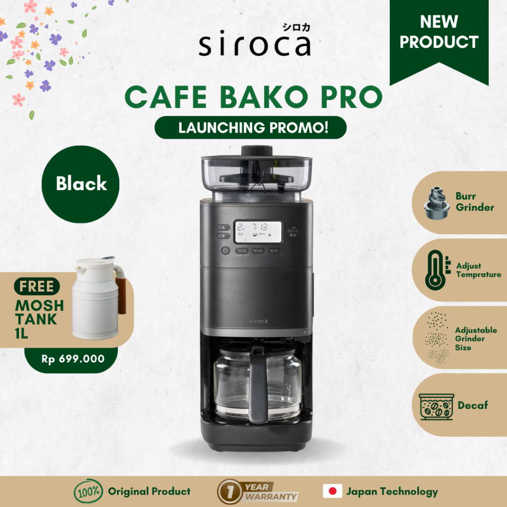 New Siroca Cafe Bako Pro - Black