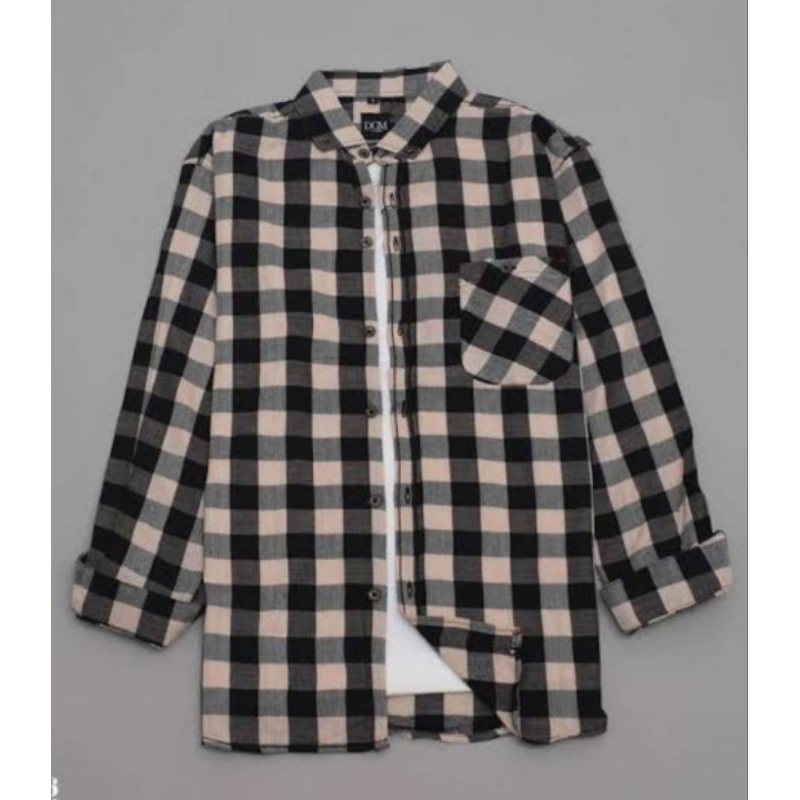 Baju Pria Modis kotak-kotak sp