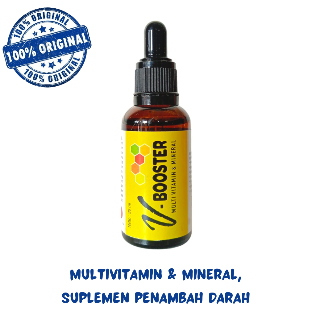 V - BOOSTER PIPET 30 ML - multivitamin & mineral penambah darah ayam
