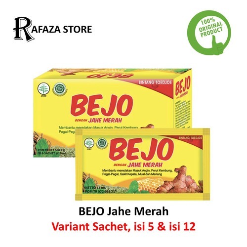 

Bintang Toedjoe Bejo Herbal Jahe Merah 1Box Isi 12Sachet