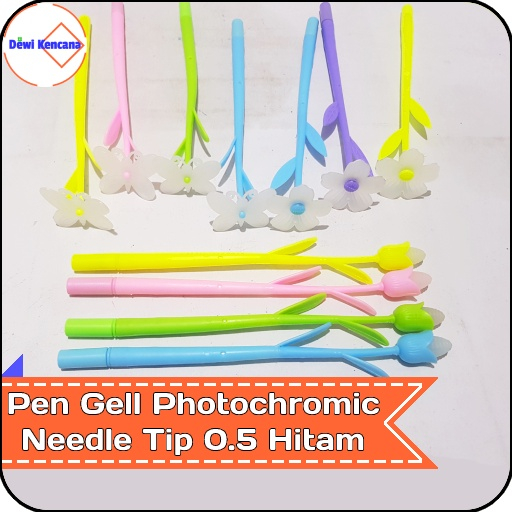 

Pulpen Gel Photochromic Berubah Warna Terkena Matahari Needle Tip 0.5 Hitam