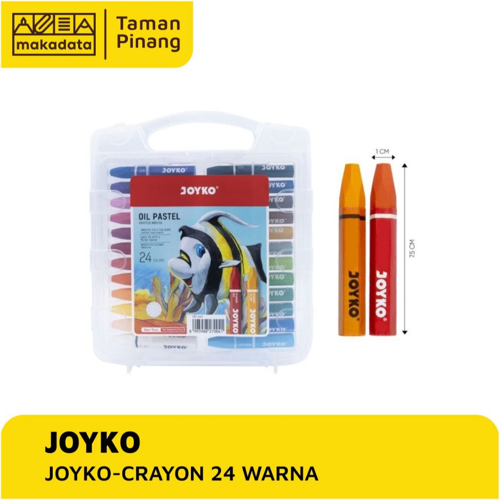 

CRAYON / OIL PASTEL JOYKO ISI 24 WARNA (1 PCS)