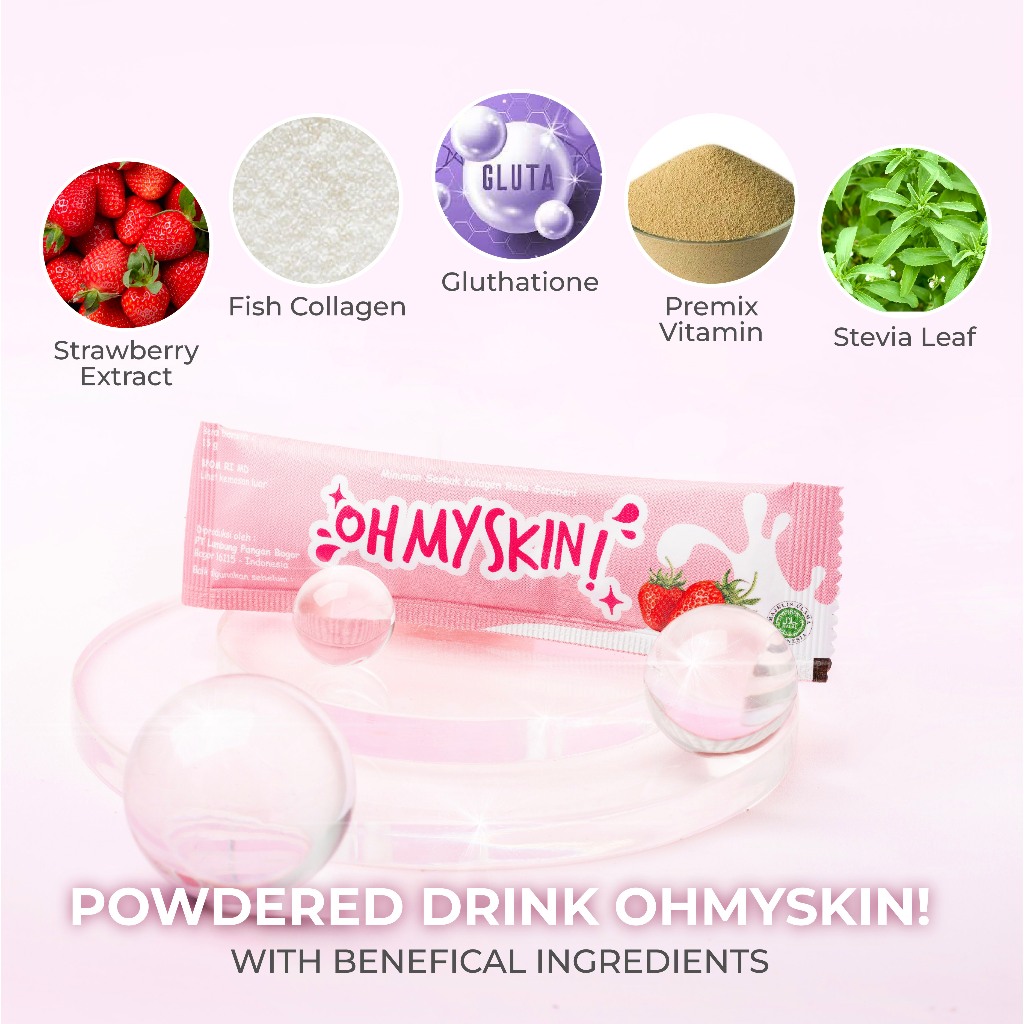 Oh My Skin! Collagen Beauty Drink BPOM / Collagen Drink Minuman Kesehatan mencerahkan kulit-1