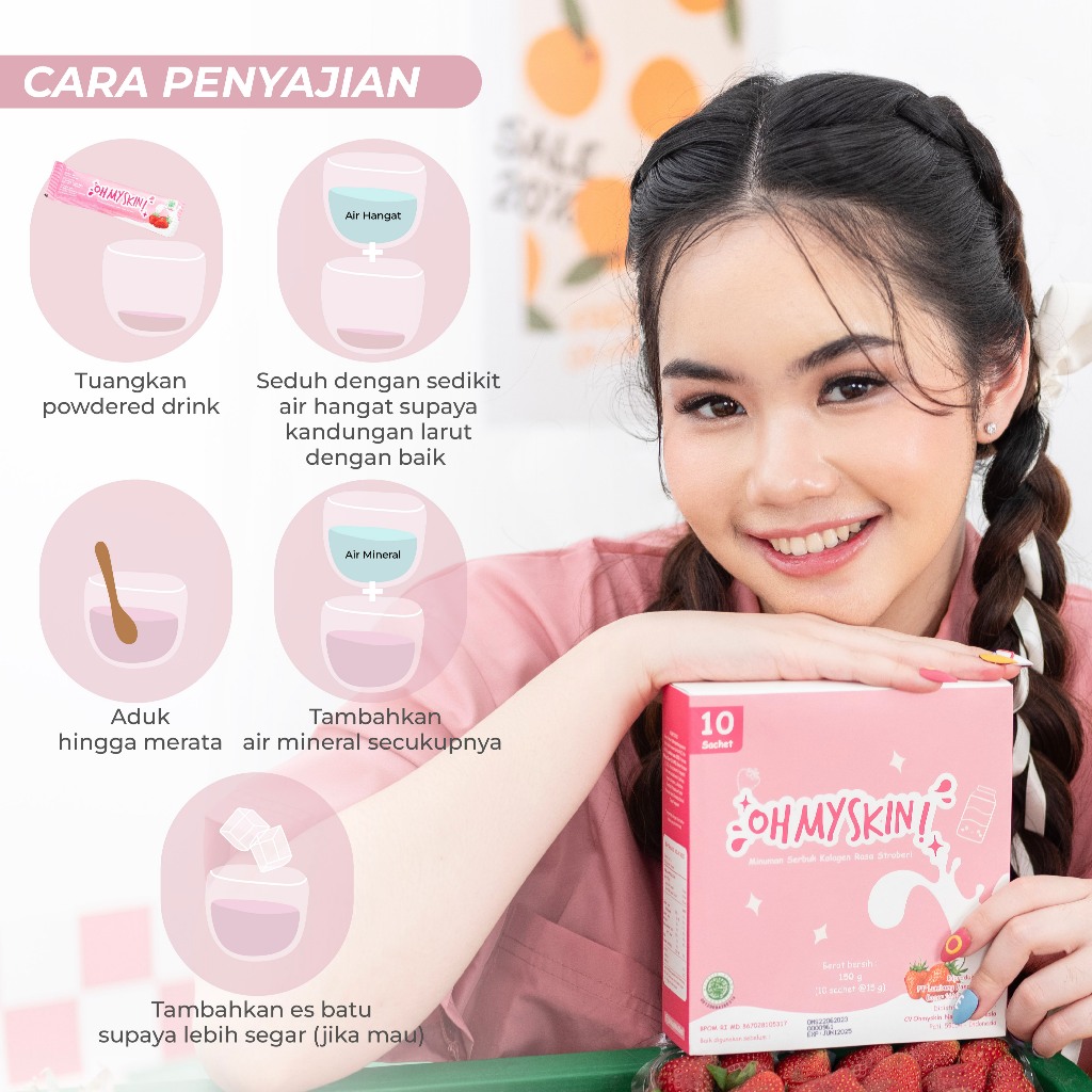 Oh My Skin! Collagen Beauty Drink BPOM / Collagen Drink Minuman Kesehatan mencerahkan kulit-3