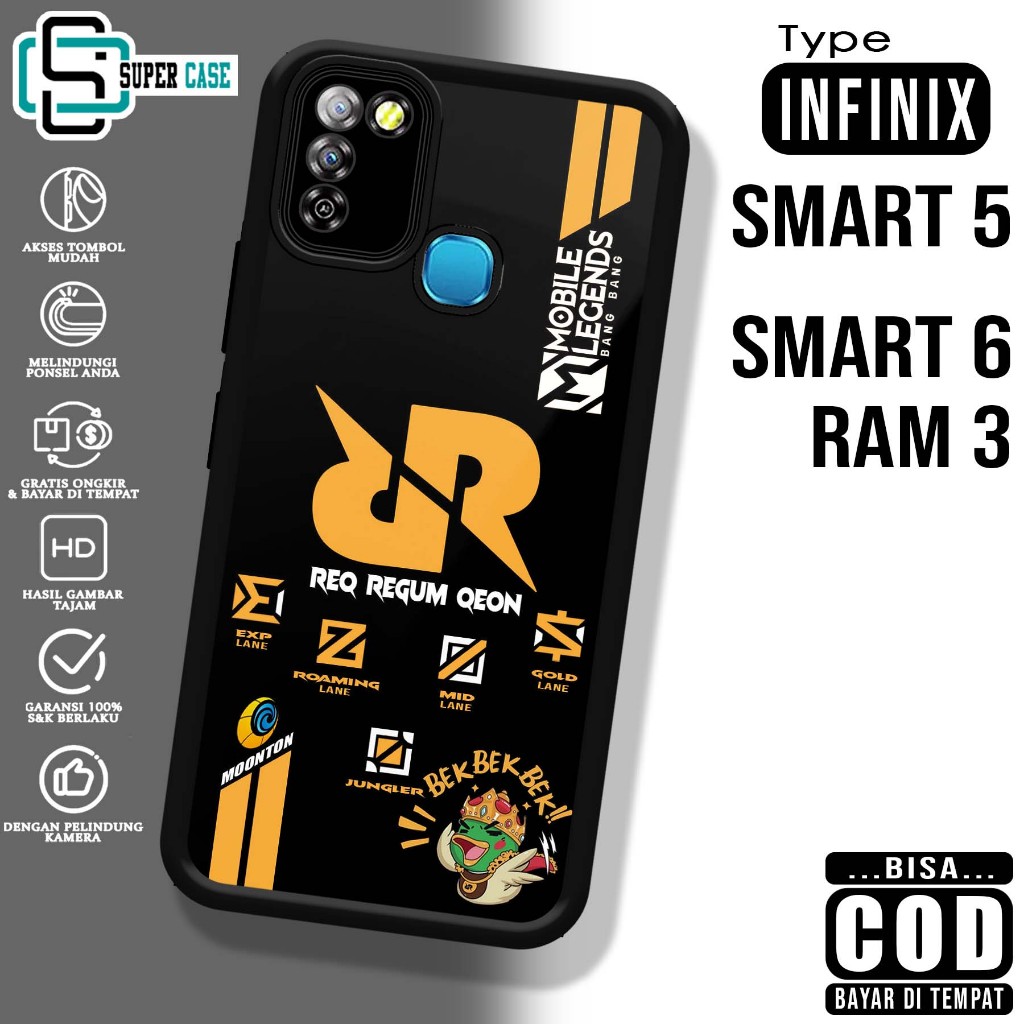 Case INFINIX SMART 5 SMART 6 RAM 3 SuperCase Motif [ ESP  ] Case handphone case custom glossy kaca Softcase glossy kaca BISA BAYAR DI TEMPAT