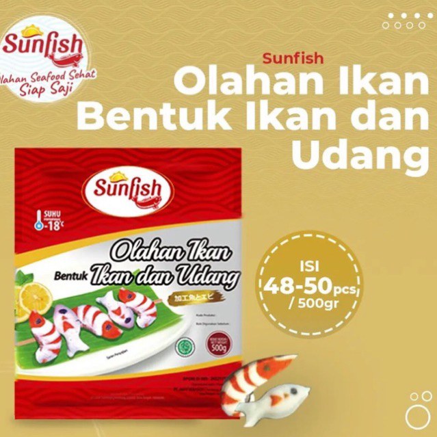 

Sunfish Bentuk Ikan dan Udang 500gr