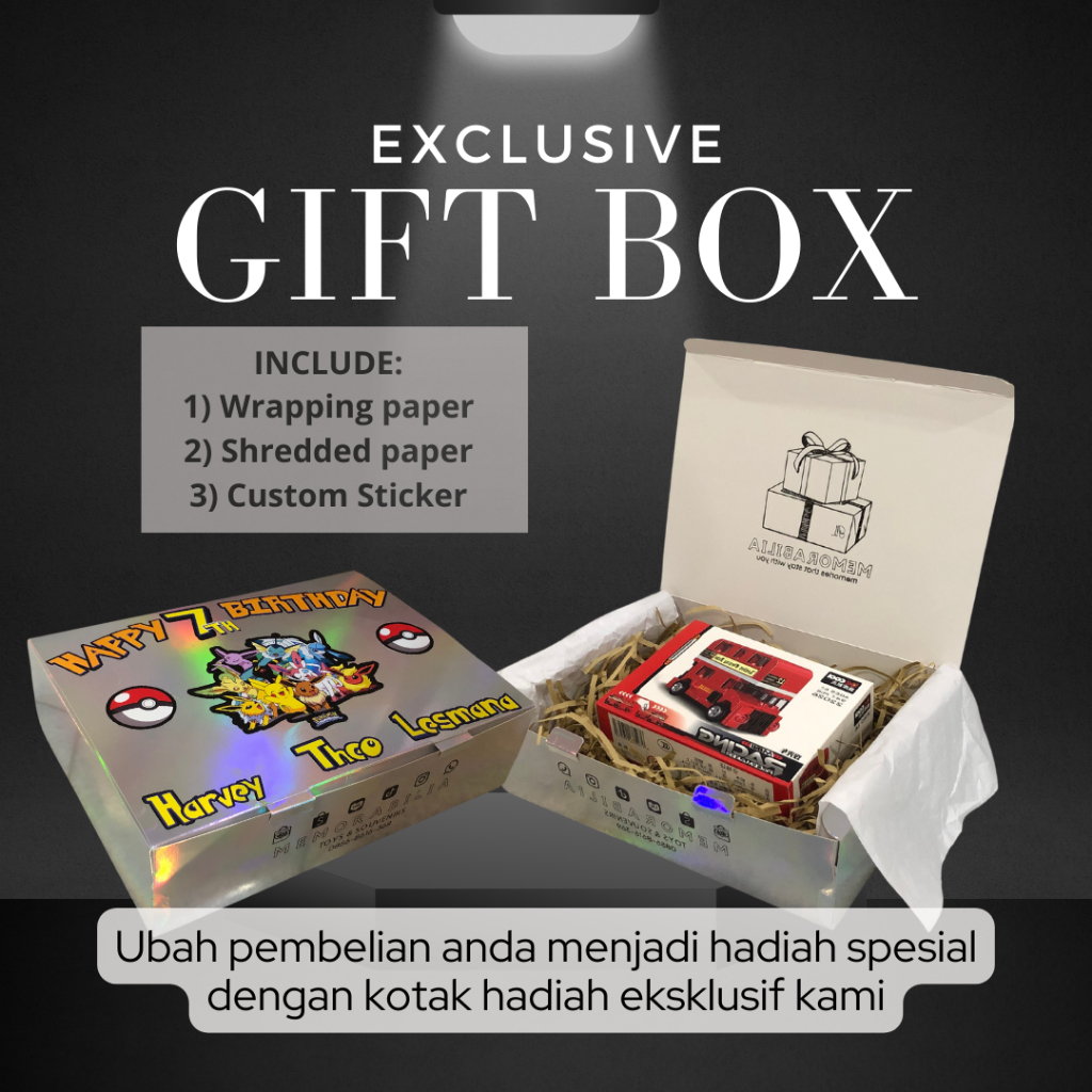 

Gift Box Special Tambahan Kotak Hadiah Ulang Tahun Exclusive Dengan Tambahan Sticker Custom