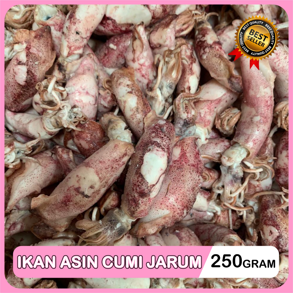 

Terlaris! Ikan Asin Cumi Jarum Super Cumi Asin Sotong Rebus Ukuran jumbo Pilihan Sambal Cumi 250