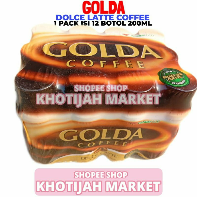 

Golda Coffee Dolca Latte 1 Pack Isi 12 Botol 200 ML