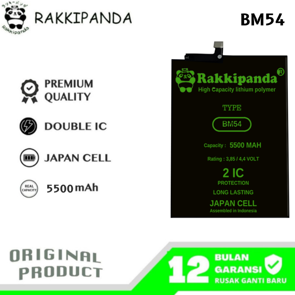 RakkiPanda - BM54 Redmi Note 9T Batre Batrai Baterai