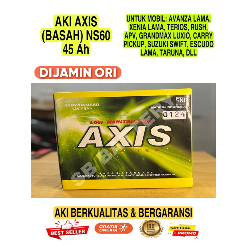 AXIS NS60 AKI BASAH MOBIL AVANZA RUSH XENIA TERIOS DLL