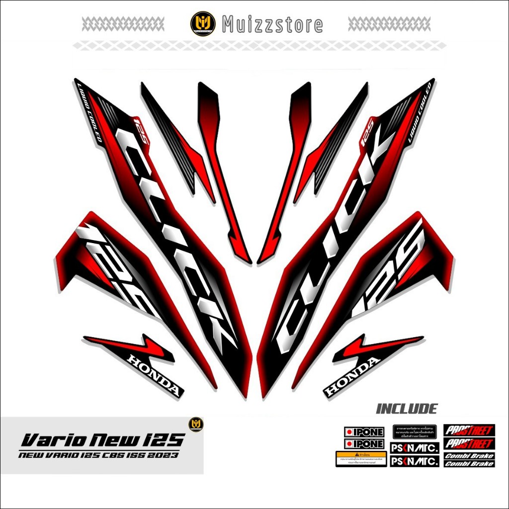 STRIPING VARIO NEW 125 / MOTIF 60 / STICKER VARIO NEW 125 CBS ISS / 2018 - 2021 / MUIZZSTORE