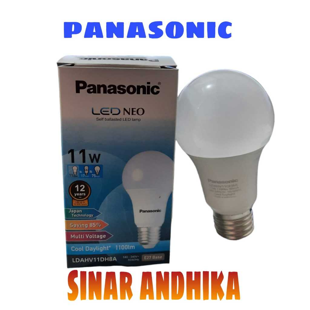 LAMPU LED BULB PANASONIC 11 WATT