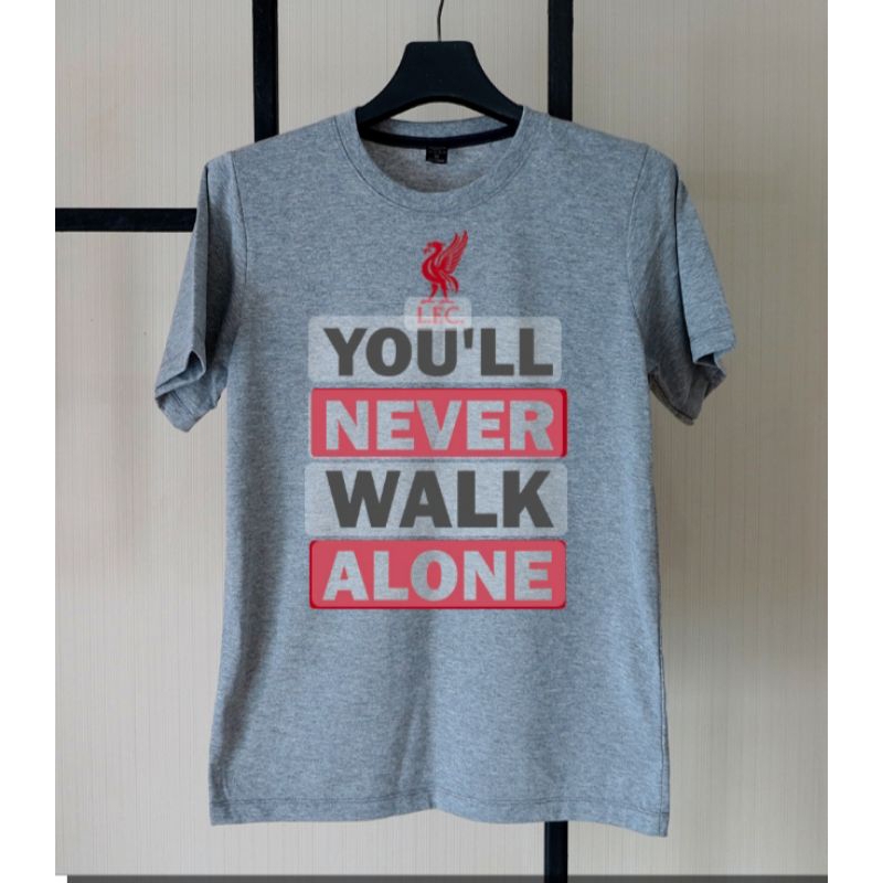 kaos sablon abu2 F.T.K