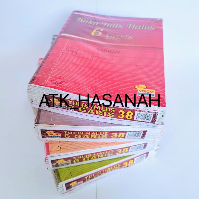 

VISION Buku Tulis Halus 6 Garis 38 Lembar